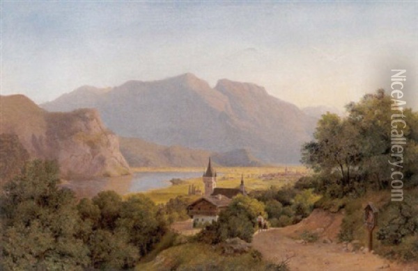 Ansicht Von Bozen In Tirol Oil Painting - Emmy Meyer