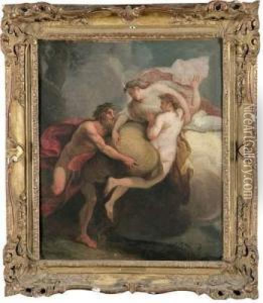 Alphee Poursuivant Arethuse Oil Painting - Felice Gianni
