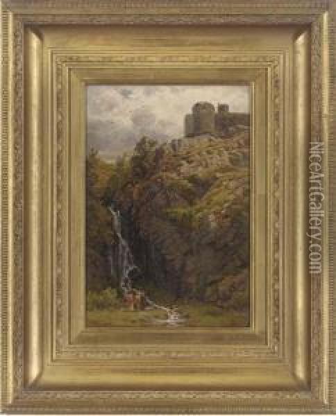 Harlech Castle Oil Painting - Samuel Henry Baker