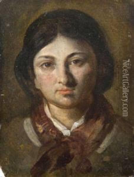 Portrait Presume De Madame Charlet Oil Painting - Nicolas Toussaint Charlet