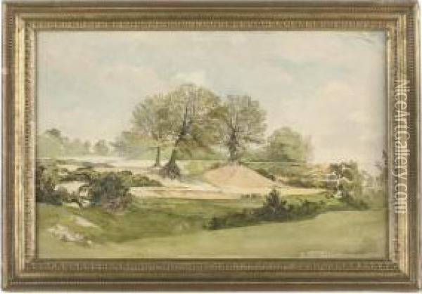 Hampstead Heath Oil Painting - Edward W. Robinson