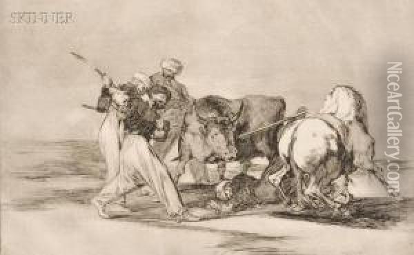 Los Moros Establecidos En Espana Oil Painting - Francisco De Goya y Lucientes