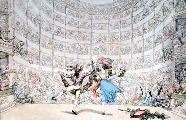The Pantheon, Oxford Street, published by S.W. Fores, 1791 Oil Painting - Thomas Rowlandson