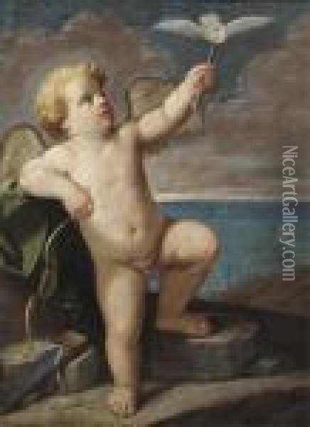 Cupid Oil Painting - Guido Reni