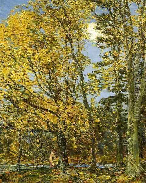 Bather Oil Painting - Frederick Childe Hassam