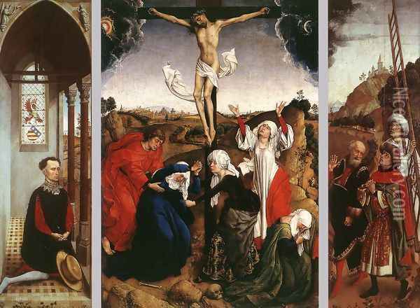 Abegg Triptych c. 1445 Oil Painting - Rogier van der Weyden