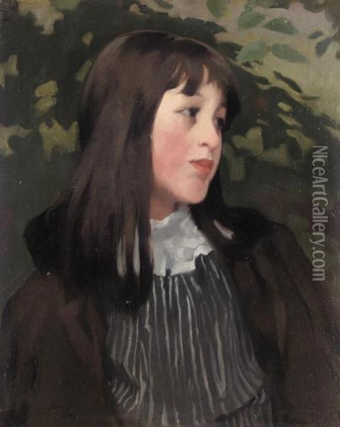 Young Girl Oil Painting - Alexander Mann