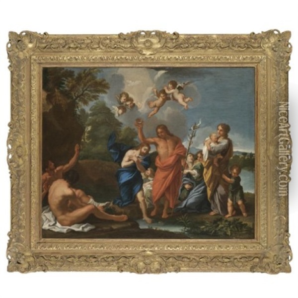 The Baptism Of Christ Oil Painting -  Parmigianino (Michele da Parma)
