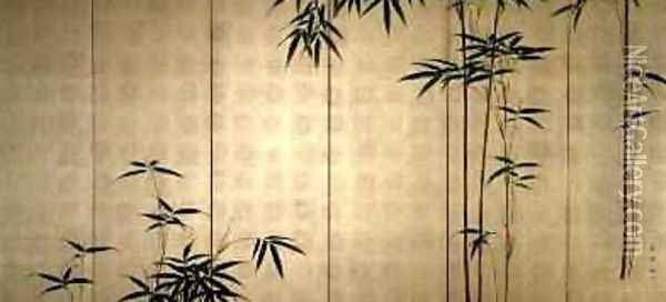 Young Bamboo 1850 Oil Painting - Kaisen Oda