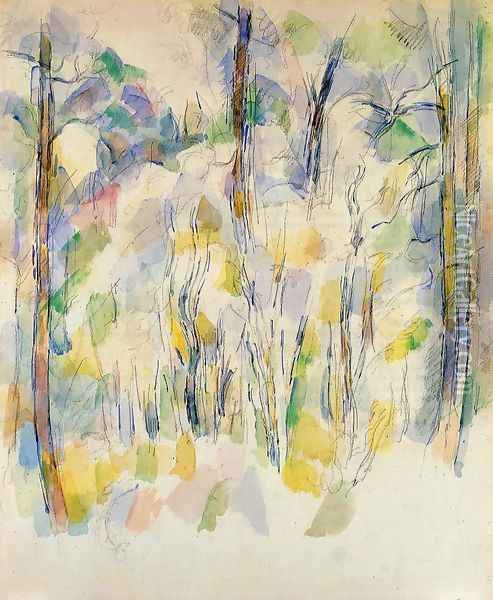 In The Woods2 Oil Painting - Paul Cezanne