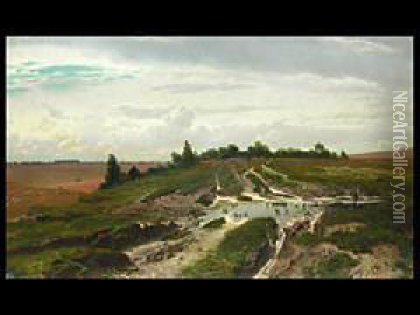 Tiefe Landschaft Mit Kleinem Gewasser Oil Painting - Francois Roffiaen