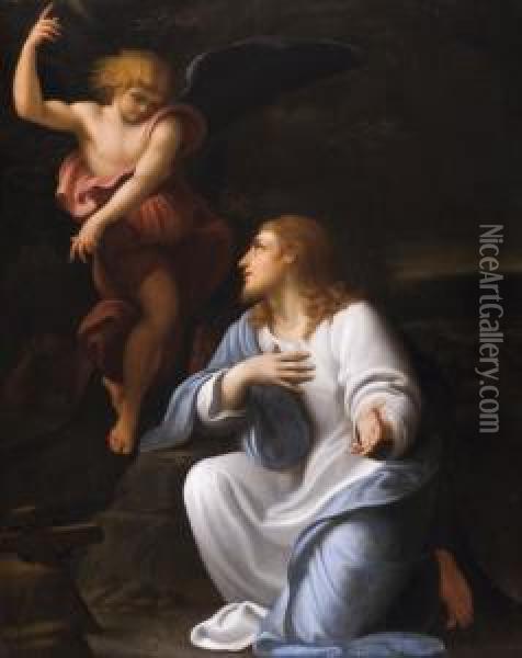 Christus Im Garten Von Gezemane Oil Painting - Remigius Van Leemput