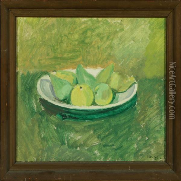 Still Life Withfruit Oil Painting - Ville Jais-Nielsen