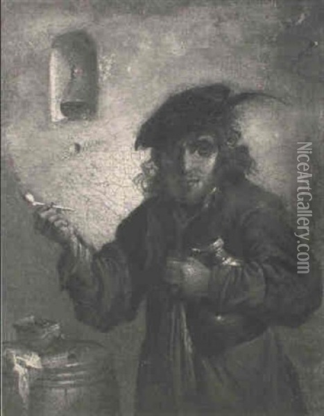 Le Fumeur Oil Painting - Joos van Craesbeeck
