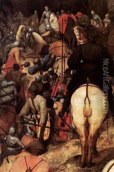 The Conversion of Saul (detail) 1567 3 Oil Painting - Jan The Elder Brueghel