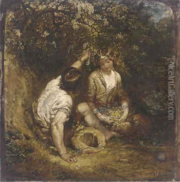 The lover's tryst Oil Painting - Paul Falconer Poole