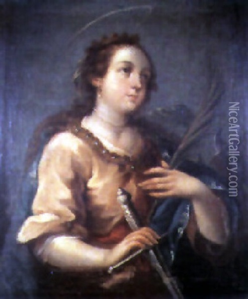 Saint Catherine Of Alexandria Oil Painting - Juan de Correa da Vivar