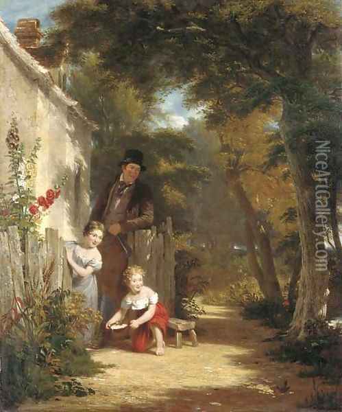 The Robin 2 Oil Painting - William Frederick Witherington