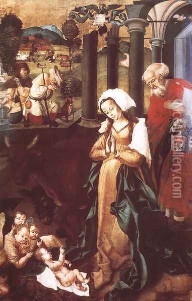 The Nativity Oil Painting - Unknown Painter