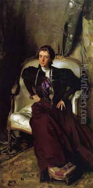Mrs Charles Thursby Oil Painting - John Singer Sargent