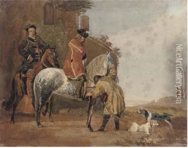 Welcoming Home The Master Oil Painting - John Frederick Tayler