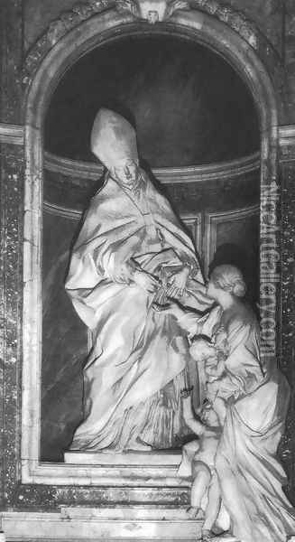 St Thomas of Villanova Oil Painting - Melchiorre Cafn