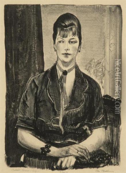 Portrait Of Elsie Speicher Oil Painting - George Wesley Bellows