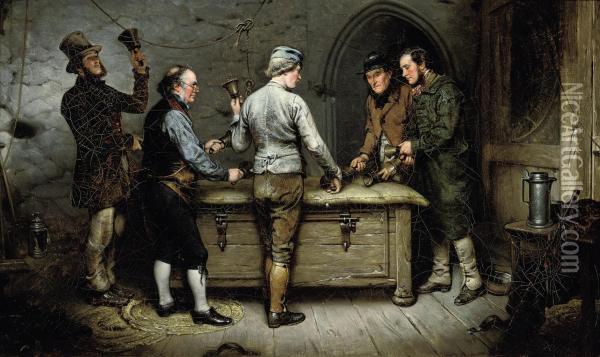 Ringing The Changes Oil Painting - William Owen Harling
