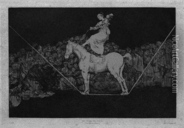 Una Reina Del Circo Oil Painting - Francisco De Goya y Lucientes