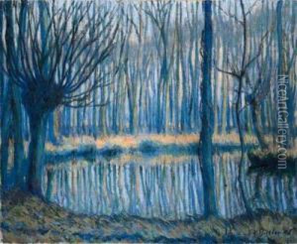 The River, Giverny Oil Painting - Theodore Butler