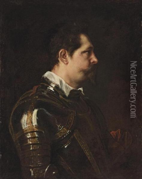 Portrait Of A Military Commander Oil Painting - Sir Anthony Van Dyck