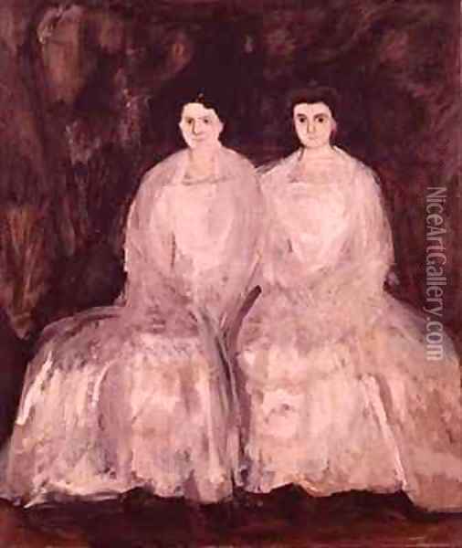 The Two Sisters Oil Painting - Richard Gerstl