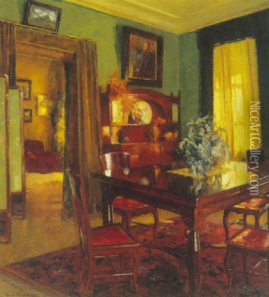Interior Oil Painting - Clara Walther
