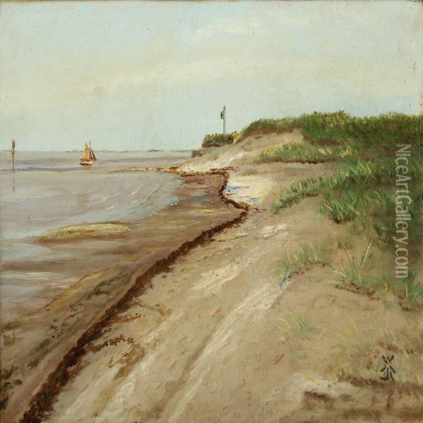 Coastel Scenry Oil Painting - Arnold Krog