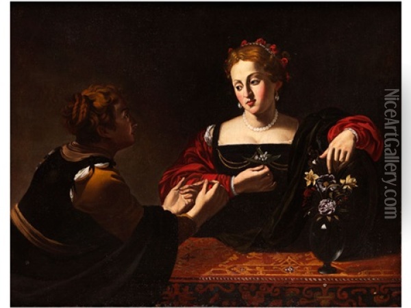 Martha Und Magdalena Oil Painting - Pietro Paolini