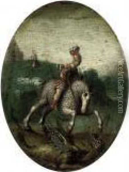 Saint George Killing The Dragon Oil Painting - Jan The Elder Brueghel