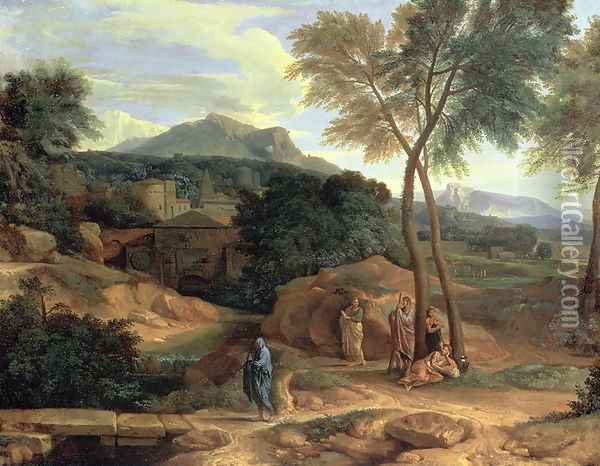 Landscape with Conopion Carrying the Ashes of Phocion Oil Painting - Jean-Francois Millet