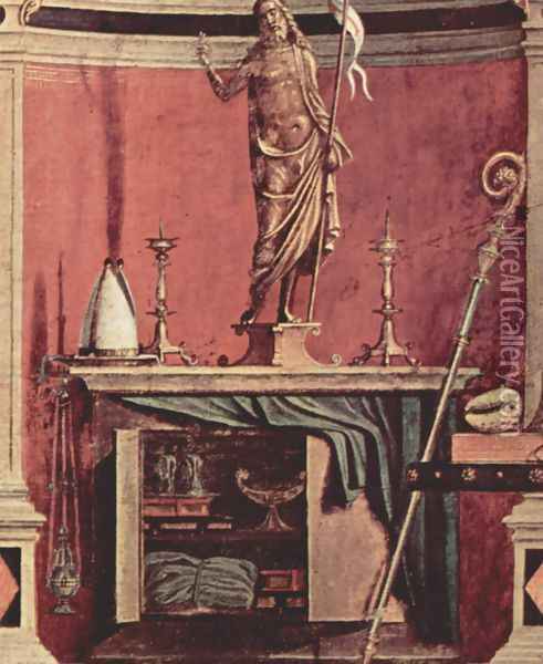 Vision of St Augustin (detail 9) Oil Painting - Vittore Carpaccio