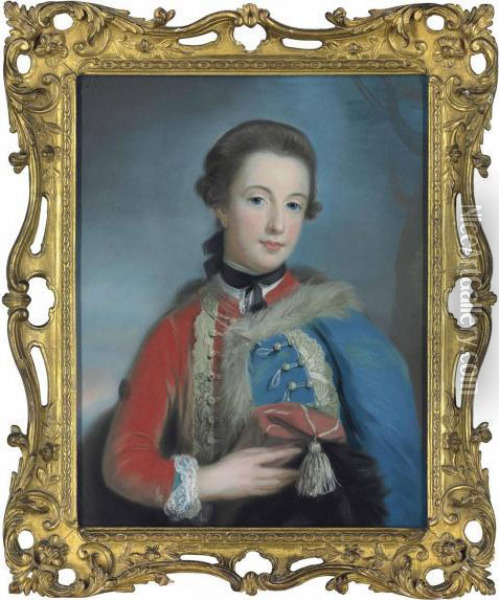 Portrait Of Lady Isabella Stanhope, Later Countess Of Sefton Oil Painting - Catherine Read