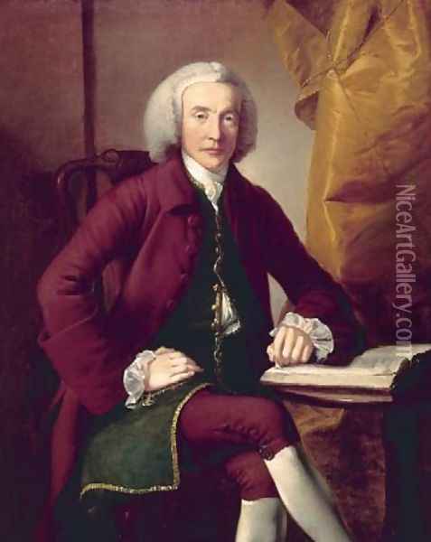 Portrait of Thomas Borrow Oil Painting - Joseph Wright