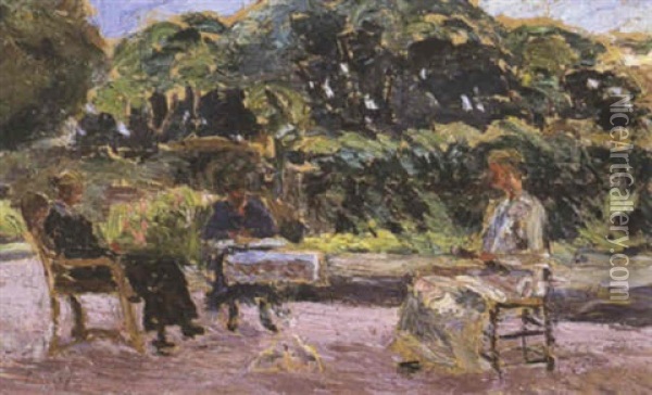 Scene Familiale Oil Painting - Abel Louis Alphonse Lauvray