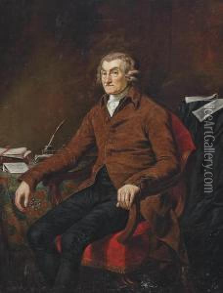 Portrait Of William Graves Esq. Oil Painting - James Northcote