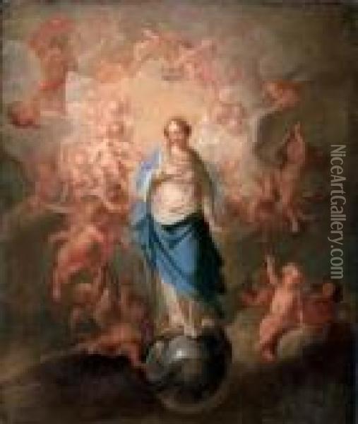 The Immaculate Conception Oil Painting - Anton Raphael Mengs