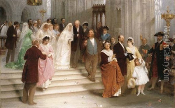 The Wedding Oil Painting - John Morgan