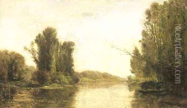 Aux bords de l'Oise Oil Painting - Charles-Francois Daubigny