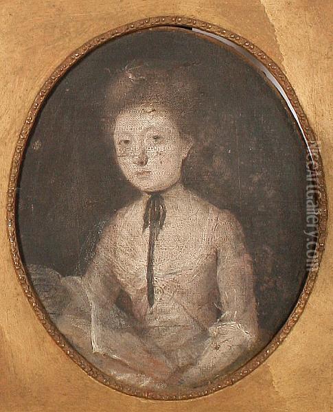Portrait Of Lady Oil Painting - John Downman