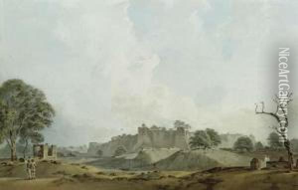 View Of Jaunpur, Uttar Pradesh Oil Painting - Samuel David Colkett