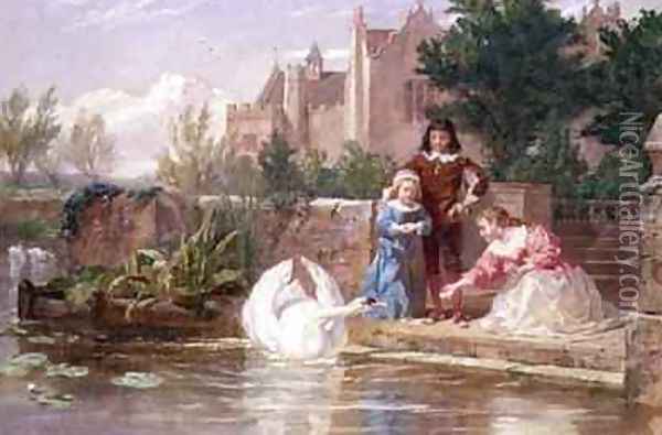 The Children of Charles I Oil Painting - Frederick Goodall