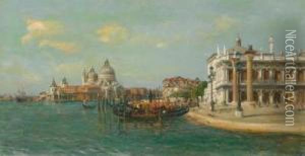 Venezia Oil Painting - Bernard Hay