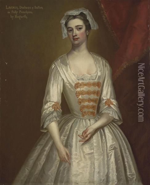 Portrait Of Lavinia Fenton Oil Painting - Charles Jervas